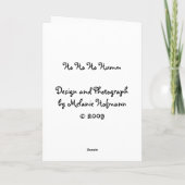 Cartes Pour Fêtes Annuelles Ho Ho Ho Humm (Dos)