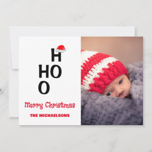 Cartes Pour Fêtes Annuelles Ho Ho Ho : Joyeux Noël