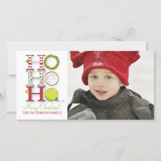 Cartes Pour Fêtes Annuelles HO HO HO Joyeux voeux photos de Noël