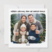 Cartes Pour Fêtes Annuelles HO HO HO mignon elfes de Père Noël (Dos)