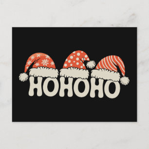 Cartes Pour Fêtes Annuelles Ho Ho Ho Noël Chapeau Santa Noël Saison des Fêtes