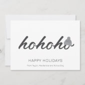 Cartes Pour Fêtes Annuelles Ho Ho Ho Noël personnalisé (Devant)