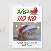Cartes Pour Fêtes Annuelles Ho Ho Ho Père Noël Sleigh (Devant)