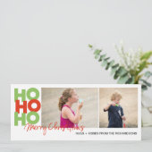 Cartes Pour Fêtes Annuelles Ho Ho Ho x2 (Debout devant)