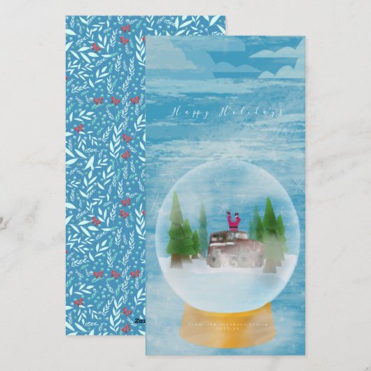 Cartes Pour Fêtes Annuelles Ho ho Holidays (Devant / Derrière)