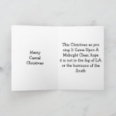 CARTES POUR FÊTES ANNUELLES HO RUM DÉCONTRACTÉ NOËL SOUHAITE (Intérieur)