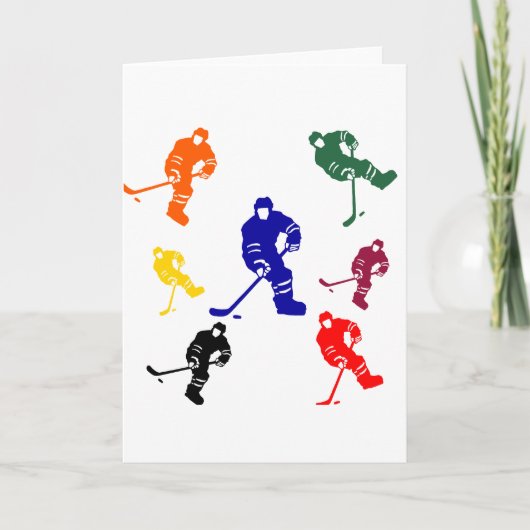 CARTES POUR FÊTES ANNUELLES HOCKEY (Devant)