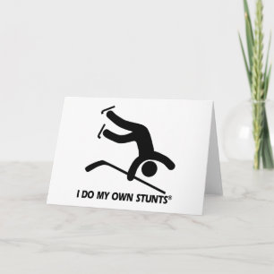 Cartes Pour Fêtes Annuelles Hockey Mes Propres Têtes