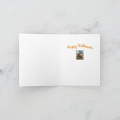 CARTES POUR FÊTES ANNUELLES HOCUS POCUS CHAT NOIR SORCIÈRE & SOURIS HALLOWEEN (Intérieur)