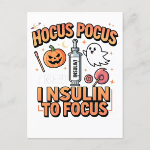 Cartes Pour Fêtes Annuelles Hocus Pocus J'ai besoin d'insuline pour cibler le