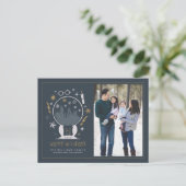 Cartes Pour Fêtes Annuelles HOGWARTS™ Snow Globe - Joyeuses fêtes - Photo (Debout devant)