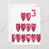 Cartes Pour Fêtes Annuelles Hoho ! Père Noël coeur cool texte Noël amour desi (Devant / Derrière)