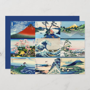 Cartes Pour Fêtes Annuelles Hokusai - Joyeux Nouvel An / 36 Vues du Mont Fuji