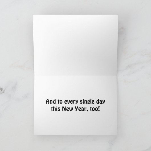 CARTES POUR FÊTES ANNUELLES "HOLDIDAY TOAST" POUR VOUS CETTE HOLDIAY NOËL (Intérieur)