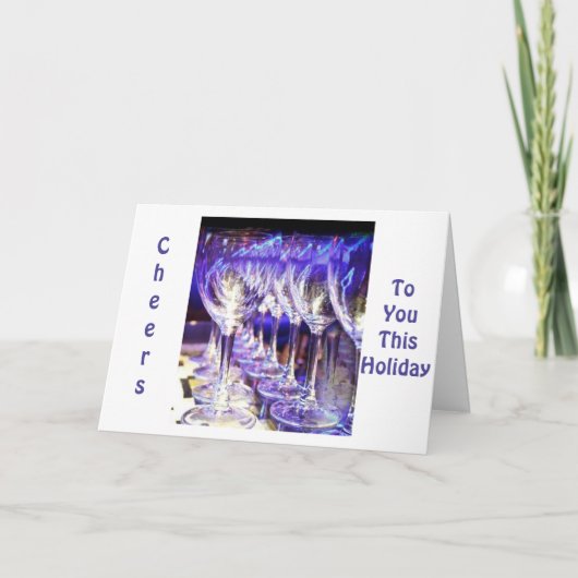 CARTES POUR FÊTES ANNUELLES "HOLDIDAY TOAST" POUR VOUS CETTE HOLDIAY NOËL (Devant)