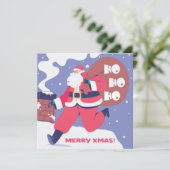 Cartes Pour Fêtes Annuelles Holiday card HoHoHo (Debout devant)