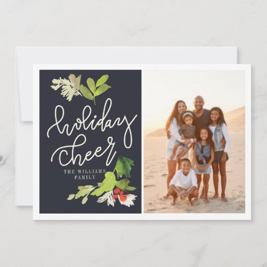 CARTES POUR FÊTES ANNUELLES HOLIDAY CHEER (Devant)