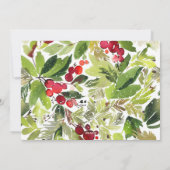 CARTES POUR FÊTES ANNUELLES HOLIDAY CHEER (Dos)