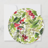 CARTES POUR FÊTES ANNUELLES HOLIDAY CHEER (Dos)