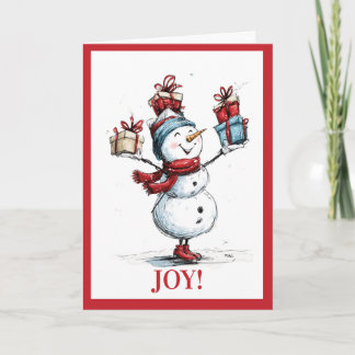 Cartes Pour Fêtes Annuelles Holiday Cheer – Festive Greetings Holiday Card