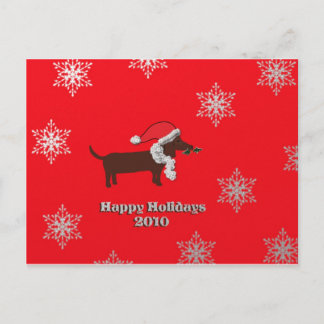 Cartes Pour Fêtes Annuelles Holiday Dachshund