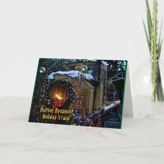 Cartes Pour Fêtes Annuelles Holiday Dynamite Train-card (Devant)
