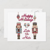 Cartes Pour Fêtes Annuelles Holiday Nutcracker (Devant / Derrière)