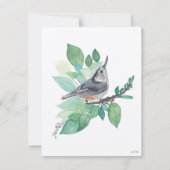 Cartes Pour Fêtes Annuelles Holiday Nuthatch Bird (Devant)