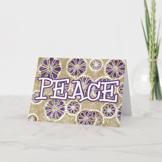Cartes Pour Fêtes Annuelles Holiday Peace (Devant)