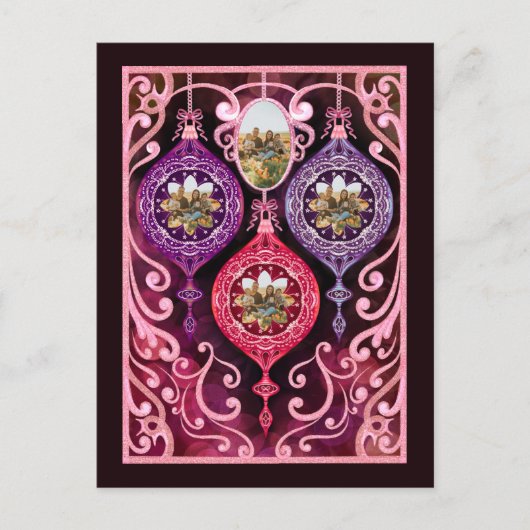 Cartes Pour Fêtes Annuelles Holiday Postcard (Devant)