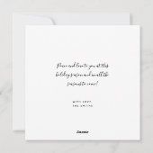 Cartes Pour Fêtes Annuelles Holiday Silver Christmas Trees Greeting Red  (Dos)