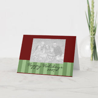 Cartes Pour Fêtes Annuelles Holiday Stripes