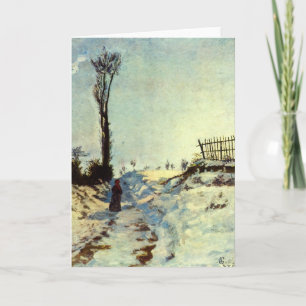 Cartes Pour Fêtes Annuelles Hollow dans la neige