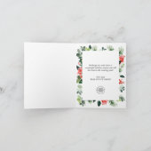 Cartes Pour Fêtes Annuelles Holly Berry Christmas Tree Salutation d'entreprise (Intérieur)