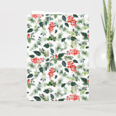 Cartes Pour Fêtes Annuelles Holly Berry Christmas Tree Salutation d'entreprise (Dos)