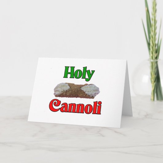 Cartes Pour Fêtes Annuelles Holly Cannoli (Devant)