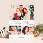 Cartes Pour Fêtes Annuelles Holly Jolly Noël Chic Gold Confetti 3 Photo<br><div class="desc">Envoyez vos voeux de Noël avec ces Cartes photos de vacances qui mettent en vedette Gold Confetti et un Script manuscrit pour mettre en évidence votre message de bienvenue. (1) Pour plus de personnalisation, cliquez sur le lien "customiser plus loin" et utilisez notre outil de conception pour modifier ce modèle....</div>