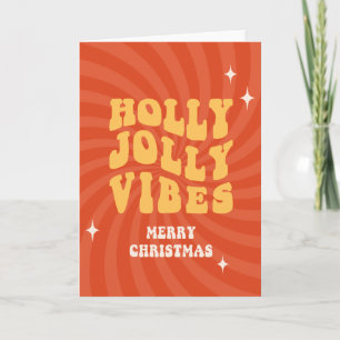 Cartes Pour Fêtes Annuelles Holly Jolly Vibes - Joyeux Noël
