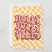 Cartes Pour Fêtes Annuelles Holly Jolly Vibes - Retro Holiday Cheval (Devant)