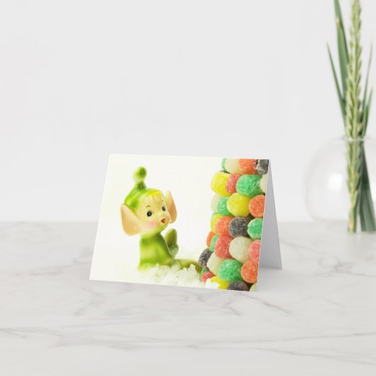 Cartes Pour Fêtes Annuelles Holly l'Elfe Pixie (Devant)