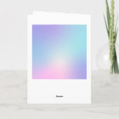 Cartes Pour Fêtes Annuelles Hologramme dégradé - Graduations (Dos)