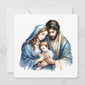Cartes Pour Fêtes Annuelles Holy Light – Tender Nativity  (Devant)