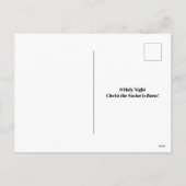 Cartes Pour Fêtes Annuelles Holy Nativity Christmas (Dos)