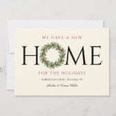 Cartes Pour Fêtes Annuelles Home For The Holidays Greeting Card (Devant)