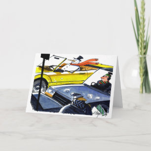 Cartes Pour Fêtes Annuelles Homme convertible de neige