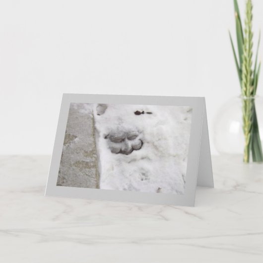 Cartes Pour Fêtes Annuelles Homme de neige (Devant)