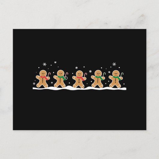 Cartes Pour Fêtes Annuelles Homme en pain d'épices Mignon Noël Fête Pâtissier (Devant)