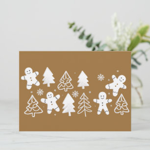 Cartes Pour Fêtes Annuelles Homme en pain d'épices Noël Vacances Hiver Boulang