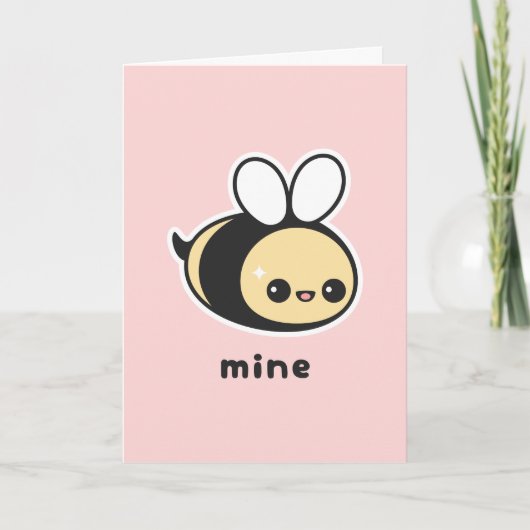 Cartes Pour Fêtes Annuelles Honey Bee Valentine (Devant)