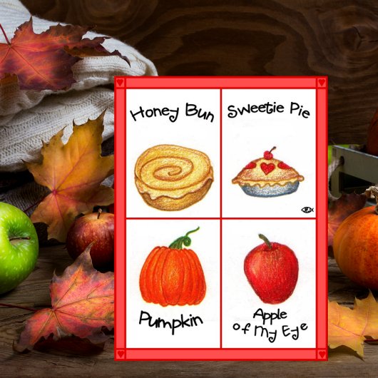 Cartes Pour Fêtes Annuelles Honey Bun Valentine's Day Card